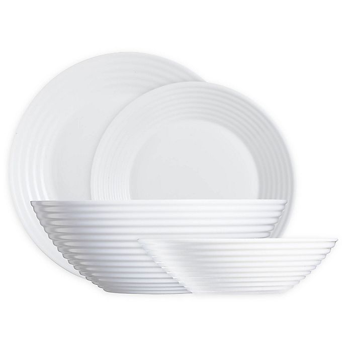 Luminarc Harena Dinnerware Collection in White