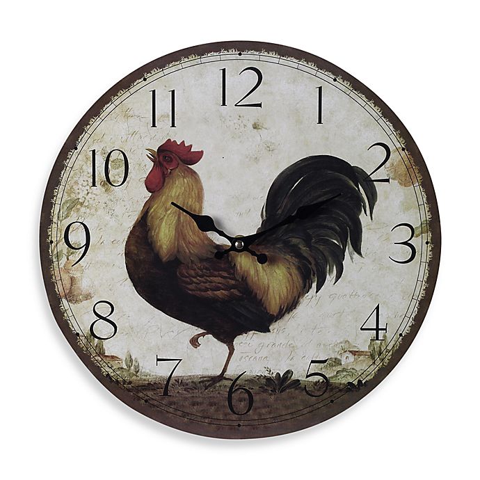 Details about   1pc Wall Clock Unique Frameless Durable Rooster Pattern for Living Room Bedroom 
