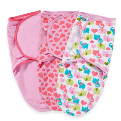 SwaddleMe® Original Swaddle Small/Medium 3-Pack Elephant Heards ...