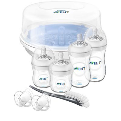 philips avent natural glass baby bottle gift set