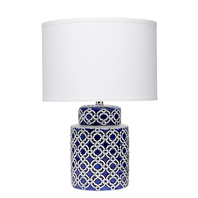 Marina Quatrefoil 21 5 Inch Table Lamp, Bed Bath And Beyond White Lamp Shades