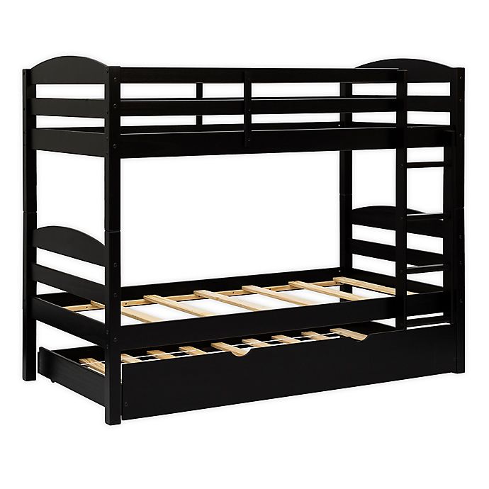 Forest Gate™ Twin Over Twin Bunk Bed with Trundle in Black