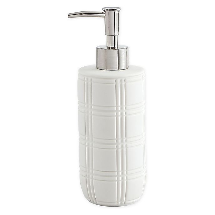 Pendleton® Redmond Plaid Lotion Dispenser in Ivory
