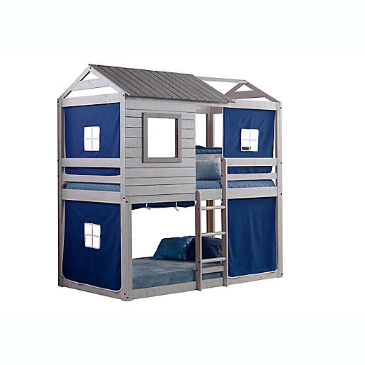 Deer Blind Twin Bunk Bed With Tent Kit, Hunting Camp Bunk Beds