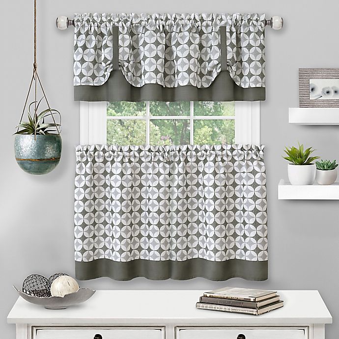 Callie Kitchen Window Curtain Tier Pair and Valance Collection