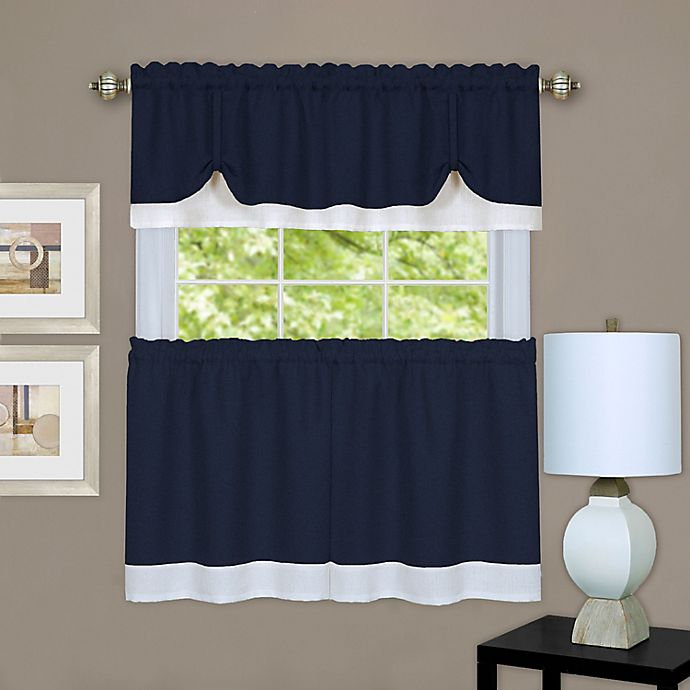 MyHome Darcy Window Curtain Tier Pair and Valance