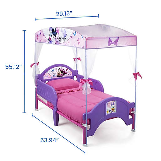 Minnie Mouse Canopy Toddler Bed In Pink, Minnie Mouse Full Size Bed Frame