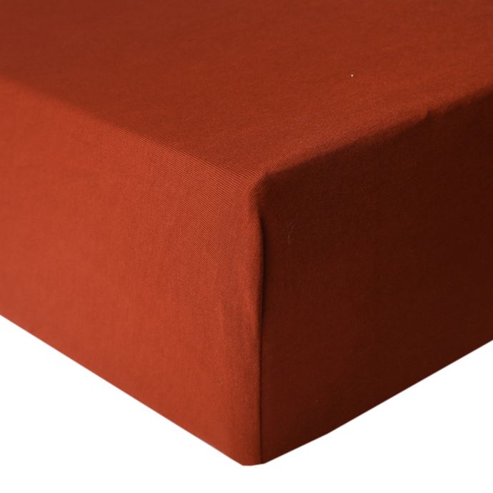 Copper Pearl Rust Fitted Crib Sheet buybuy BABY