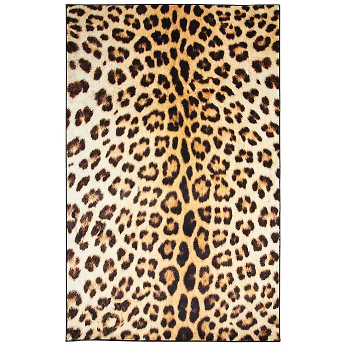 Mohawk® Home Prismatic Cheetah Spots Area Rug in Tan
