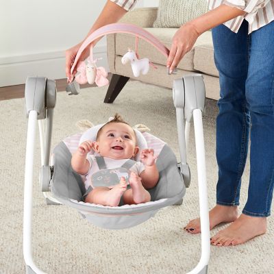 flora the unicorn baby swing