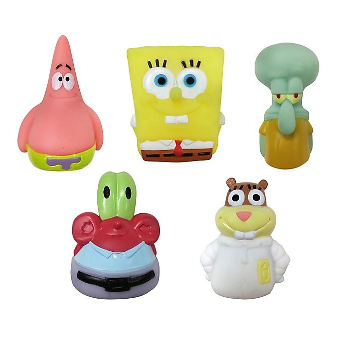 Nickelodeon™ 5-Pack SpongeBob SquarePants Bath Finger Puppets