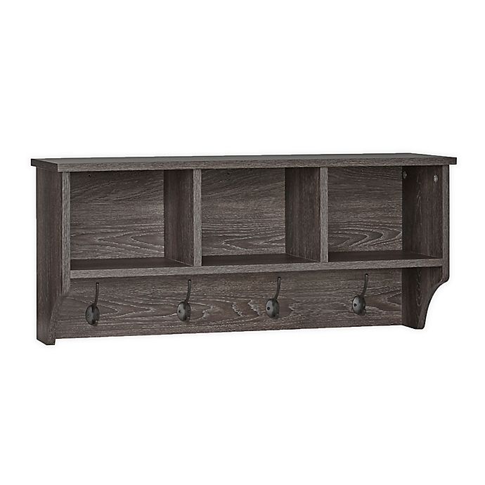 RiverRidge® Home Woodbury Weathered Wood Wall Shelf