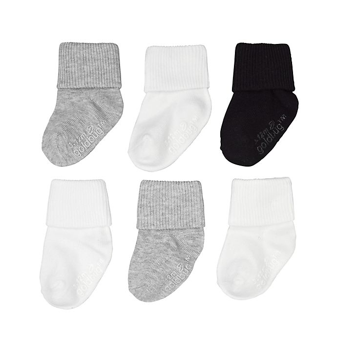goldbug™ 6-Pack Folded Cuff Socks
