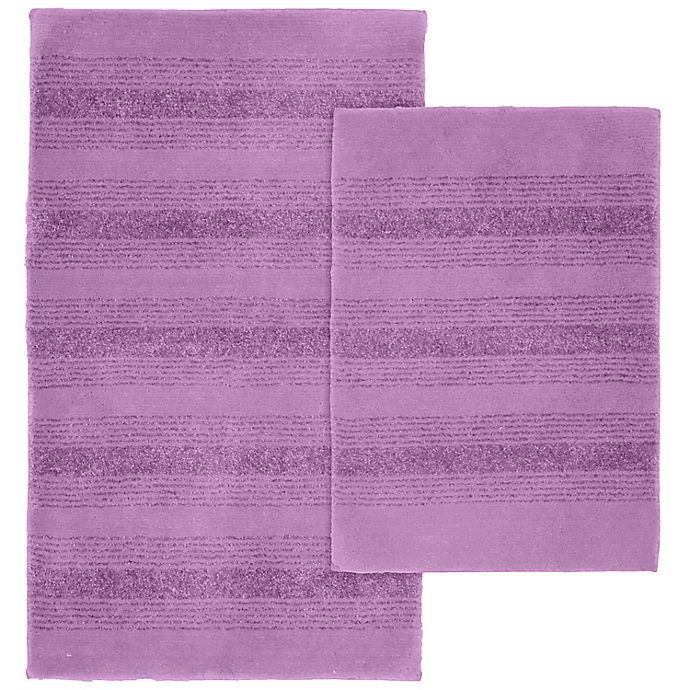 Essense Bath Rug Set in Purple (Set of 2)