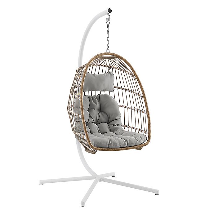 Forest Gate Metal Swing Egg Chair with Stand