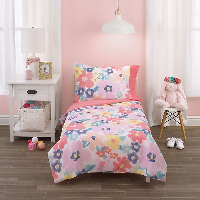 Carter's Pink, Floral 4pc Toddler Bed Set