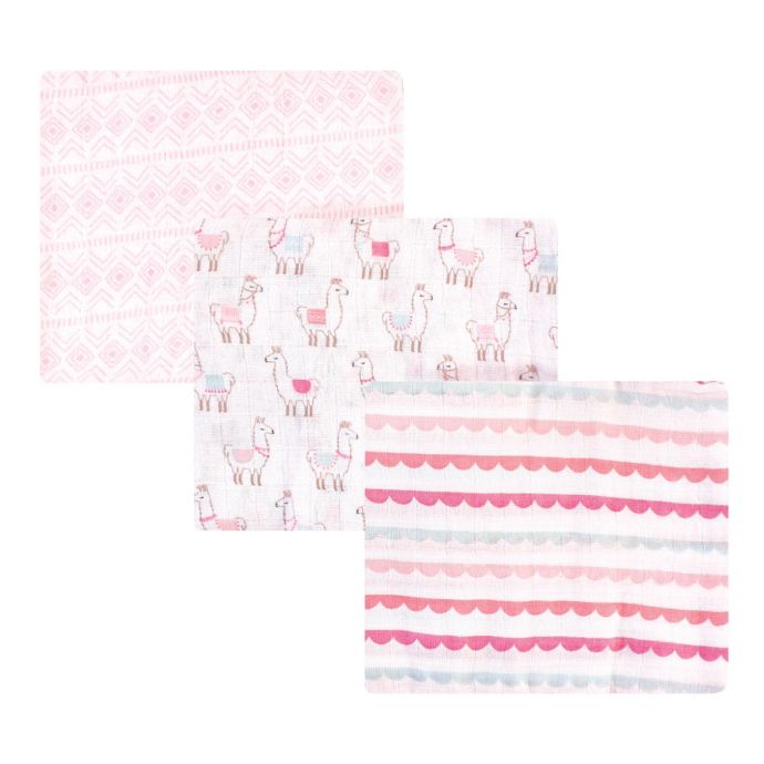 Hudson Baby 3 Pack Llama Muslin Swaddle Blankets Bed Bath Beyond