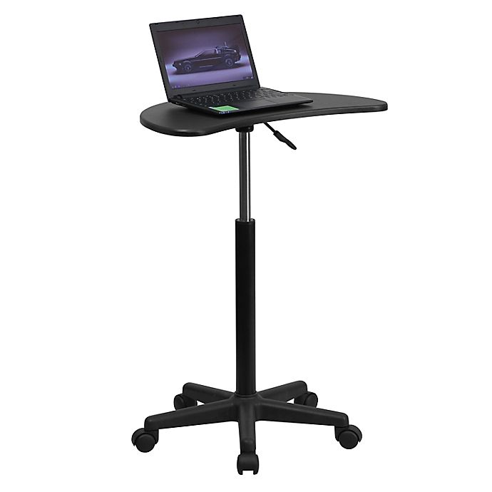 Flash Furniture Mobile Laptop Computer Desk in Black