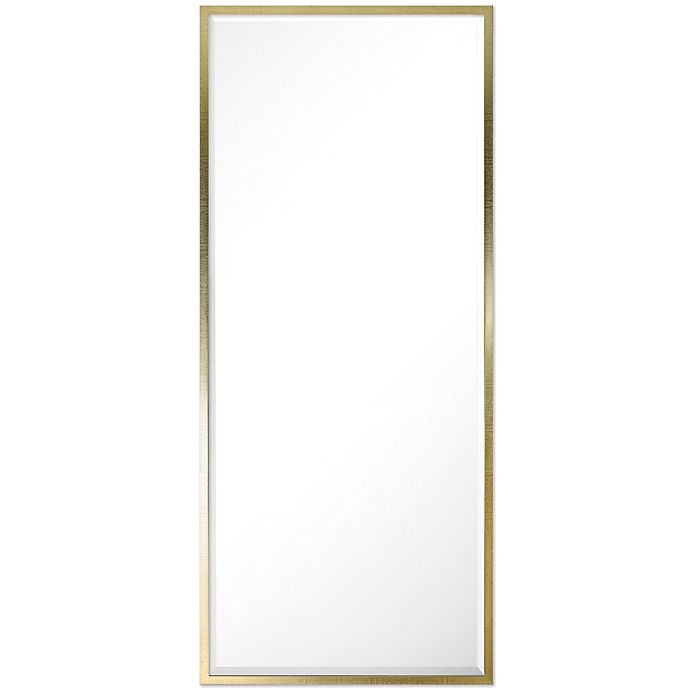 33.4-Inch x 77.4-Inch Leaner Floor Mirror in Gold
