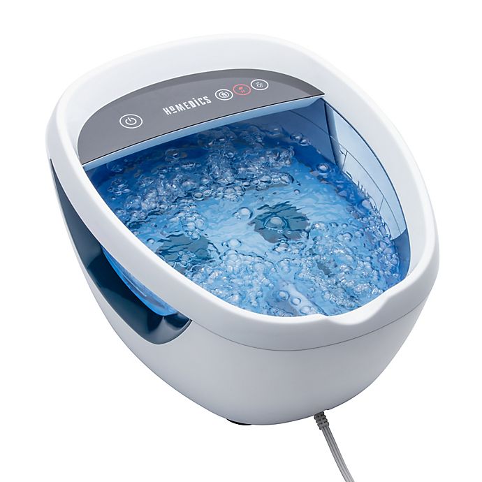 HoMedics® Shiatsu Footbath With Heat Boost in White/Blue