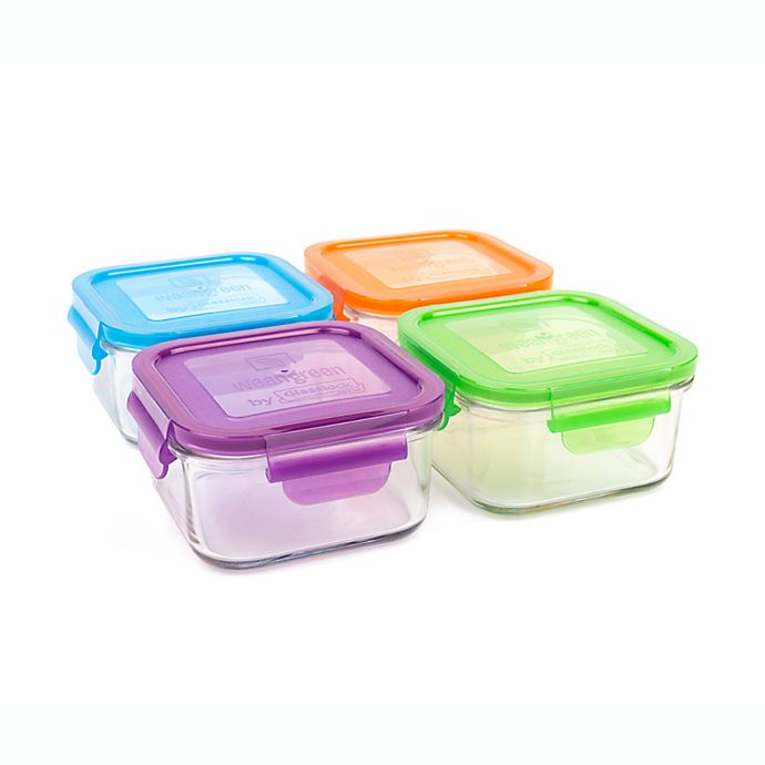 Wean Green® 16 oz. Garden Pack Lunch Cubes in Assorted Colors (Set of 4)