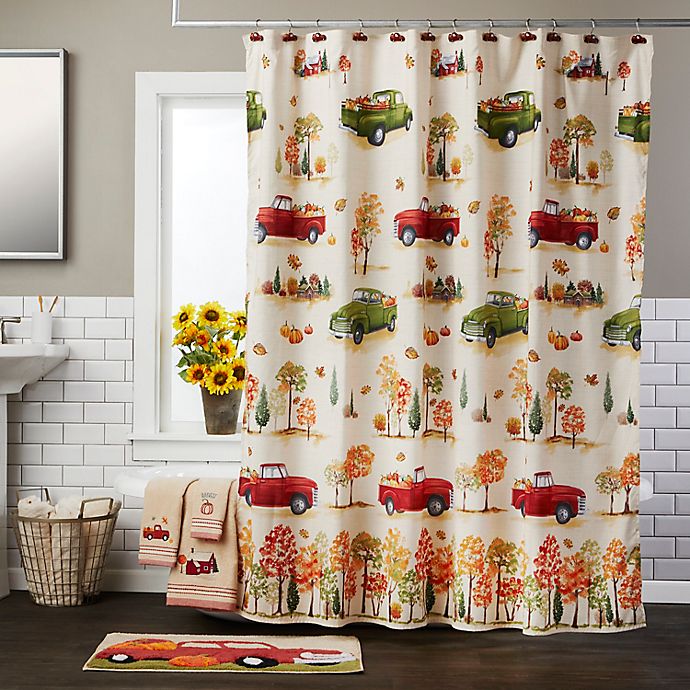 Details about   Harvest Farm Vegetable and Fruit Pattern Decor Bathroom  Shower Curtains Green 