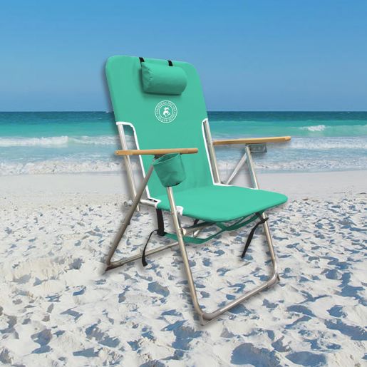 Carribean Joe High Weight Beach Chair In Teal Bed Bath Beyond