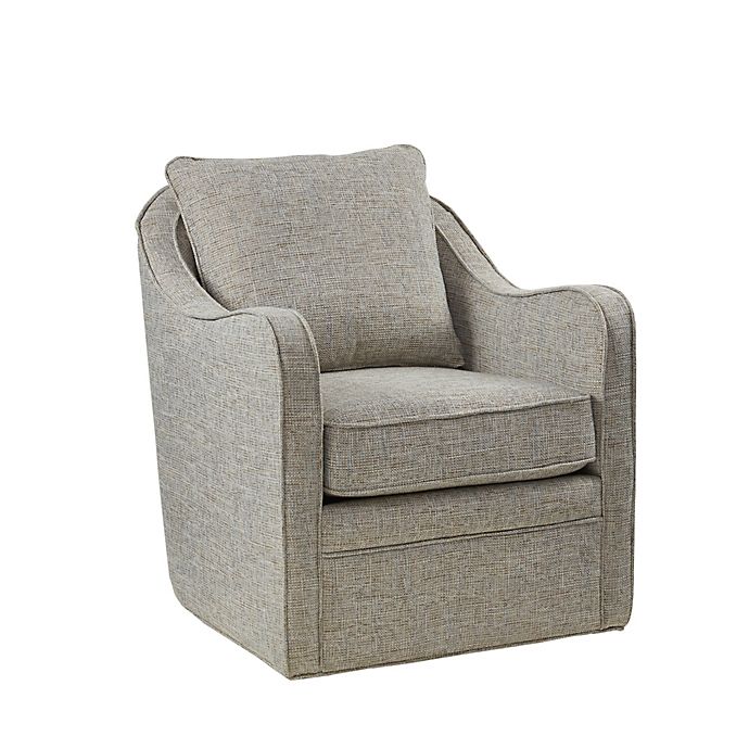 Madison Park Brianne Wide Seat Swivel Arm Chair
