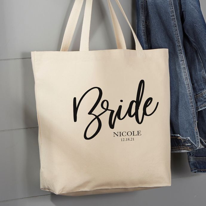 Personalised Mr & Mrs Quote Canvas Tote Shopping Bag Cotton Shopper Bag Gift 