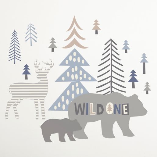 Levtex Baby Logan Wild One Bear Wall Decals Set Of 2 Buybuy Baby