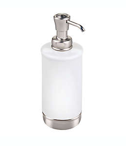 Dispensador de jabón de cerámica iDesign® York color blanco mate