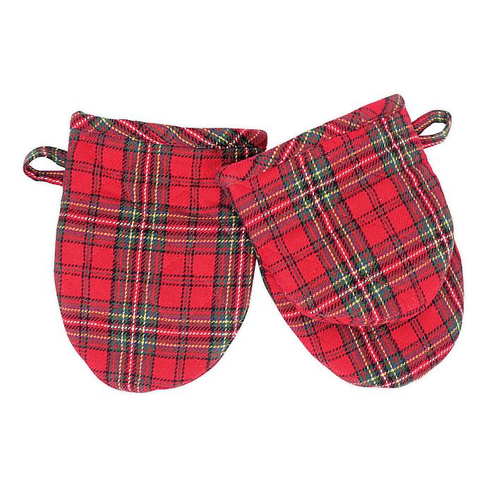 Bee & Willow™ Plaid Cotton Mini Oven Mitts (Set of 2)