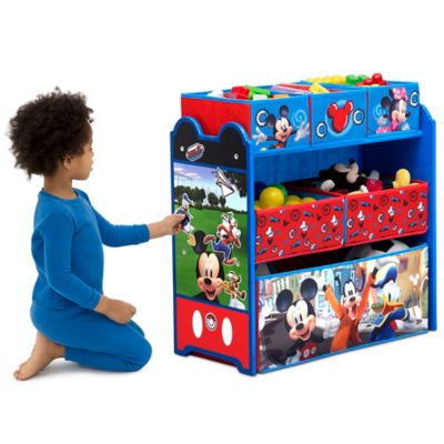 mickey mouse book and toy organizer