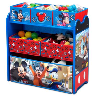 mickey mouse book and toy organizer