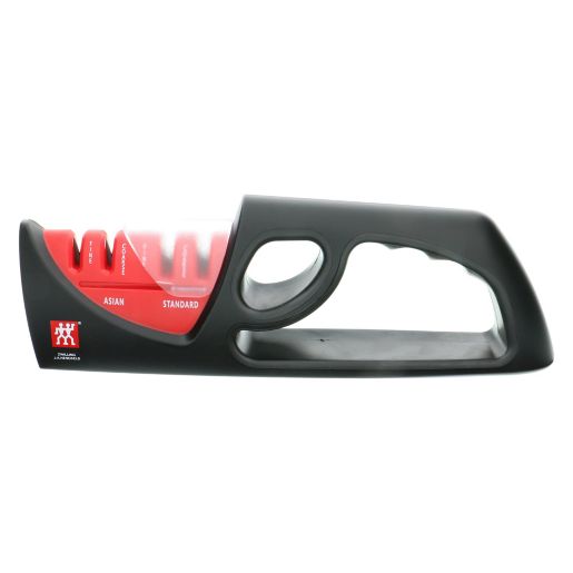 Zwilling J.A. Henckels 4-Stage Manual Knife Sharpener in Red/Black