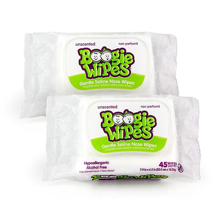Boogie Wipes® 2-Pack 45-Count Saline Wipes in Unscented
