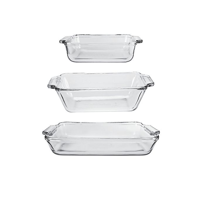 Anchor Hocking® 3-Piece Preferred Glass Bakeware Set