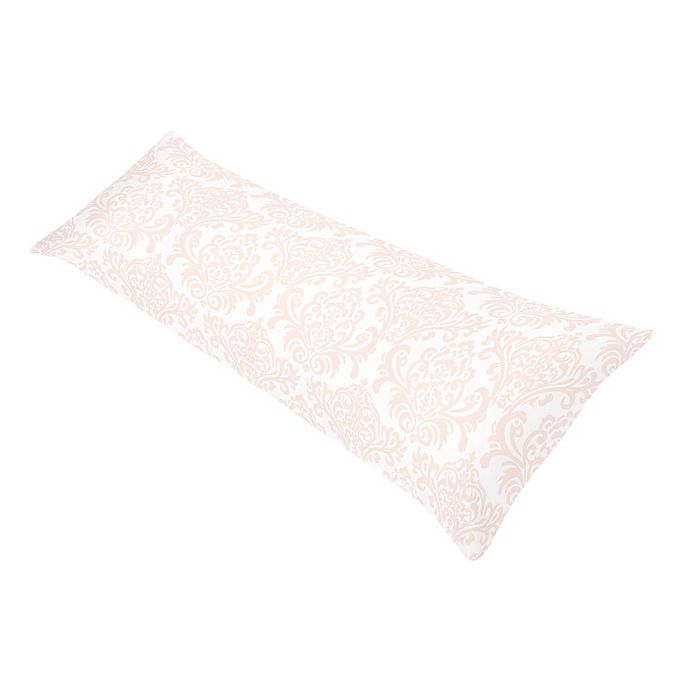 Sweet Jojo Designs Amelia Reversible Body Pillow Cover in Pink/Gold