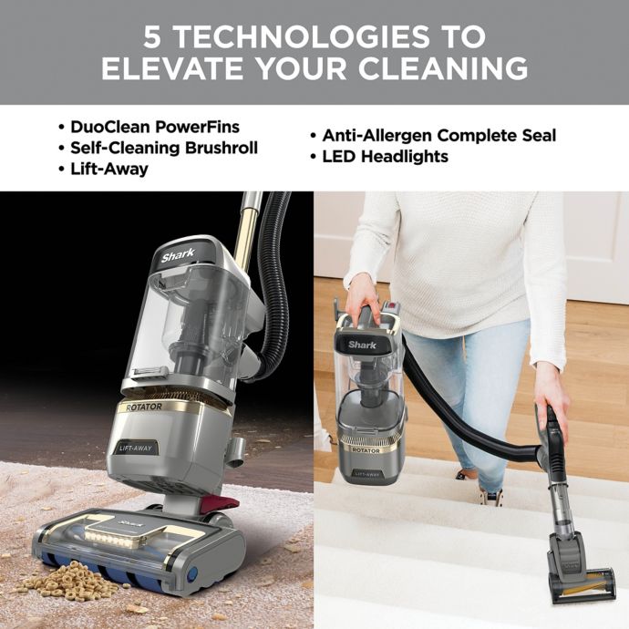 Shark® Rotator® Lift-Away® ADV DuoClean® PowerFins Upright Vacuum with Self-Cleaning Brushroll