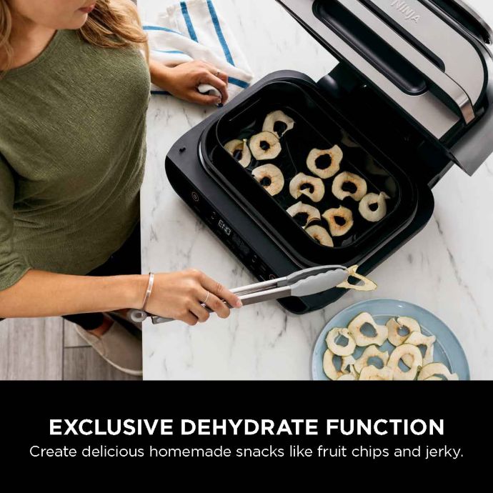 Ninja® Foodi™ Smart XL 6-in-1 Indoor Grill with 4-qt Air Fryer, Roast, Bake, Broil, Dehydrate