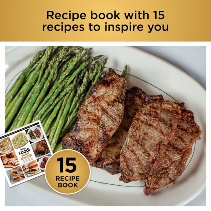 Ninja® Foodi™ Smart XL 6-in-1 Indoor Grill with 4-qt Air Fryer, Roast, Bake, Broil, Dehydrate