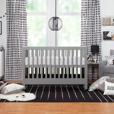 babyletto maki full size portable crib in white