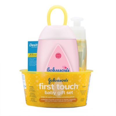 johnson's first touch baby gift set