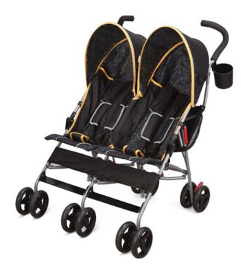 delta children lx side by side tandem umbrella stroller