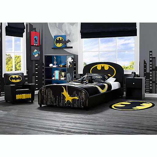 Delta Children Batman Upholstered Twin, Dc Comics Batmobile Batman Twin Bed