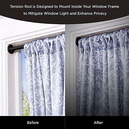 Eclipse Room Darkening Tension 28 Inch, How To Set Up Tension Curtain Rod