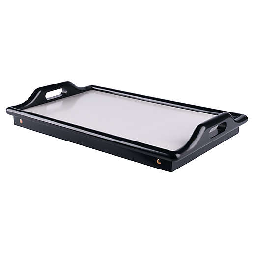 Winsome Reena Breakfast Tray with Handle in Black/White