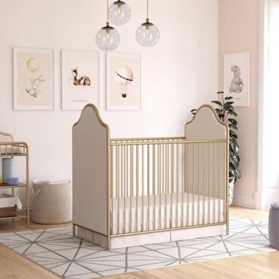 piper 2 in 1 convertible crib gold