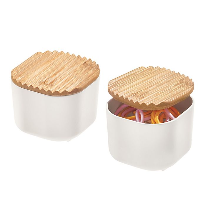iDesign® Eco Bins with Bamboo Lids Collection