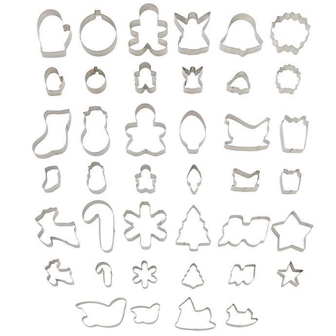 Details about   Wilton Cookie Set Cutters 101-Piece Alphabet Numbers/Holiday Cookie Cutters 